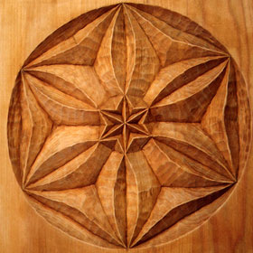 intaglio su legno decorativo